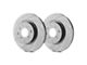 SP Performance Diamond Slot 6-Lug Rotors with Gray ZRC Coating; Rear Pair (21-24 Yukon)