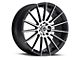 Spec-1 SP-27 Gloss Black and Machined 5-Lug Wheel; 18x8; 38mm Offset (87-90 Dakota)