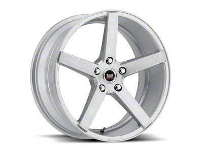 Spec-1 SP-36 Silver and Brushed 5-Lug Wheel; 20x8.5; 38mm Offset (87-90 Dakota)