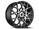 Spec-1 SP-52 Gloss Black and Machined 5-Lug Wheel; 20x8.5; 38mm Offset (87-90 Dakota)