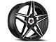 Spec-1 SP-54 Gloss Black and Machined 5-Lug Wheel; 17x7.5; 42mm Offset (87-90 Dakota)