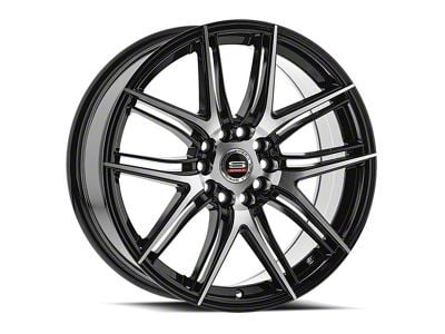 Spec-1 SP-56 Gloss Black and Machined 5-Lug Wheel; 20x8.5; 38mm Offset (87-90 Dakota)