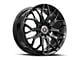 Spec-1 SP-57 Gloss Black 5-Lug Wheel; 17x7.5; 42mm Offset (87-90 Dakota)