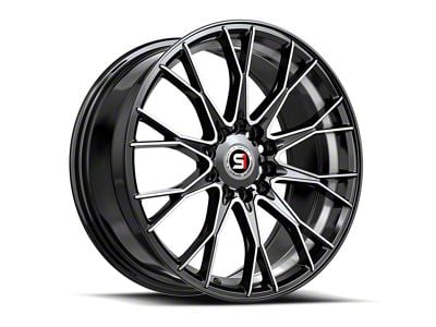 Spec-1 SP-59 Gloss Black Machined and Undercut 5-Lug Wheel; 17x7.5; 42mm Offset (87-90 Dakota)