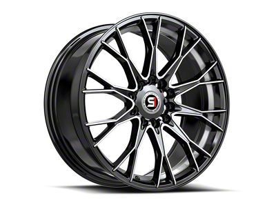 Spec-1 SP-59 Gloss Black Machined and Undercut 5-Lug Wheel; 18x8; 38mm Offset (87-90 Dakota)