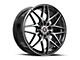 Spec-1 SP-60 Gloss Black and Machined 5-Lug Wheel; 17x7.5; 42mm Offset (87-90 Dakota)