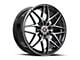 Spec-1 SP-60 Gloss Black and Machined 5-Lug Wheel; 17x7.5; 42mm Offset (87-90 Dakota)