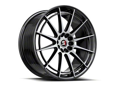 Spec-1 SP-64 Gloss Black and Machined 5-Lug Wheel; 18x8; 34mm Offset (87-90 Dakota)