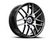 Spec-1 SP-65 Gloss Black and Machined 5-Lug Wheel; 17x8; 42mm Offset (87-90 Dakota)