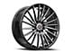 Spec-1 SP-68 Gloss Black and Machined 5-Lug Wheel; 17x7.5; 42mm Offset (87-90 Dakota)