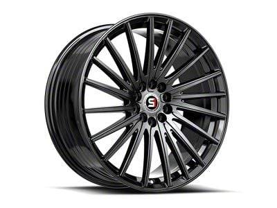 Spec-1 SP-68 Gloss Black 5-Lug Wheel; 17x7.5; 42mm Offset (87-90 Dakota)