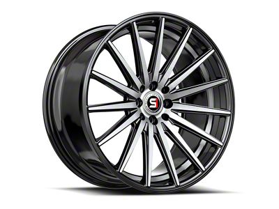 Spec-1 SP-69 Gloss Black Machined and Undercut 5-Lug Wheel; 18x8; 38mm Offset (87-90 Dakota)