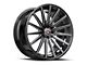 Spec-1 SP-69 Gloss Black and Milled 5-Lug Wheel; 17x7.5; 42mm Offset (87-90 Dakota)