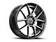 Spec-1 SP-71 Gloss Black and Machined 5-Lug Wheel; 17x8; 42mm Offset (87-90 Dakota)