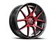 Spec-1 SP-71 Gloss Black and Red Machined 5-Lug Wheel; 20x8.5; 38mm Offset (87-90 Dakota)