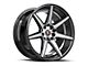 Spec-1 SP-73 Gloss Black Machined and Undercut 5-Lug Wheel; 17x7.5; 42mm Offset (87-90 Dakota)