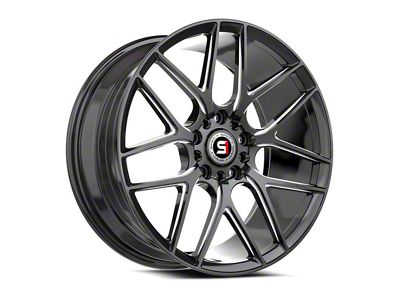 Spec-1 SP-78 Gloss Black and Milled 5-Lug Wheel; 18x8; 35mm Offset (87-90 Dakota)