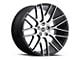 Spec-1 SPL-001 Gloss Black and Brushed 5-Lug Wheel; 20x9; 38mm Offset (87-90 Dakota)