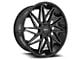 Spec-1 SPL-003 Gloss Black and Milled 5-Lug Wheel; 24x9; 35mm Offset (87-90 Dakota)