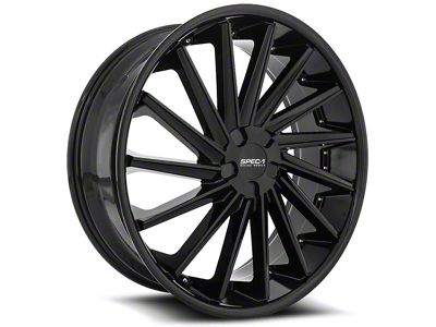 Spec-1 SPL-004 Gloss Black 5-Lug Wheel; 24x9; 35mm Offset (87-90 Dakota)