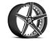 Spec-1 SPM-76 Matte Black and Machined 5-Lug Wheel; 19x8.5; 32mm Offset (87-90 Dakota)