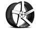 Spec-1 SPM-80 Gloss Black and Machined 5-Lug Wheel; 20x10.5; 40mm Offset (87-90 Dakota)