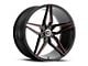 Spec-1 SPM-81 Gloss Black and Red Machined 5-Lug Wheel; 20x9; 38mm Offset (87-90 Dakota)