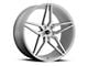 Spec-1 SPM-81 Silver and Brushed 5-Lug Wheel; 20x9; 38mm Offset (87-90 Dakota)