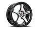 Spec-1 SPT-31 Gloss Black and Machined 5-Lug Wheel; 18x8.5; 38mm Offset (87-90 Dakota)