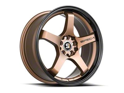 Spec-1 SPT-31 Matte Bronze and Black Lip 5-Lug Wheel; 18x8.5; 38mm Offset (87-90 Dakota)