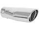 Spectre Oval Style Exhaust Tip; 3.75-Inch; Polished (Fits 2.25 to 3.25-Inch Tailpipe)