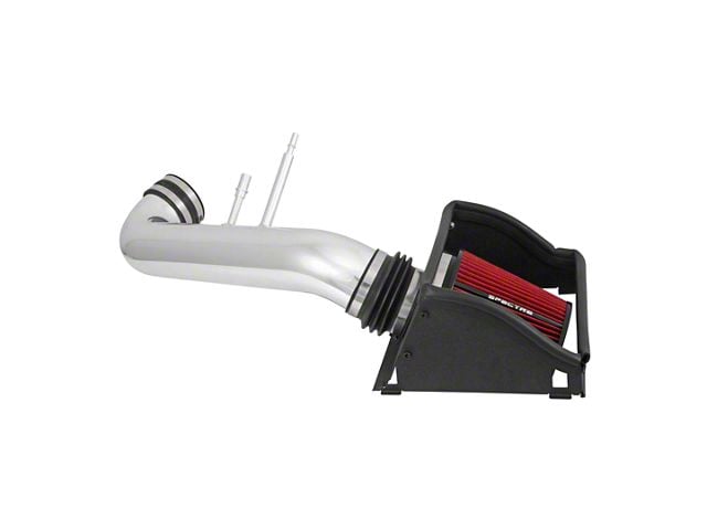 Spectre Performance Cold Air Intake with Red Filter; Polished (15-20 5.0L F-150)