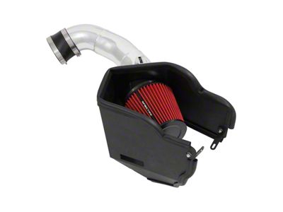 Spectre Performance Cold Air Intake with Red Filter; Polished (17-19 6.7L Powerstroke F-350 Super Duty)