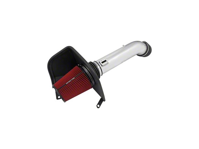 Spectre Performance Cold Air Intake with Red Filter; Polished (16-19 6.0L Sierra 2500 HD)