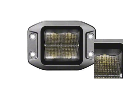 Speed Demon Lights Hi-Lux 2.0 Flush Mount Pod LED Light; Flood Beam (Universal; Some Adaptation May Be Required)