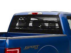 SpeedForm Full Window Distressed American Flag Decal; Matte Black (11-24 F-350 Super Duty)