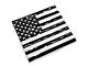 SpeedForm Middle Window Distressed American Flag Decal; Matte Black (Universal; Some Adaptation May Be Required)