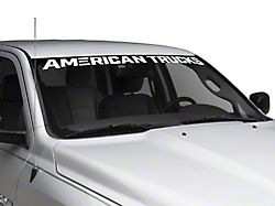 SEC10 AmericanTrucks Windshield Banner; White (94-24 RAM 1500)