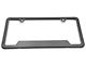 SpeedForm 2-Hole Cutout License Plate Frame; Black Powder-Coated Stainless (Universal; Some Adaptation May Be Required)