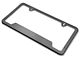 SpeedForm 2-Hole Cutout License Plate Frame; Black Powder-Coated Stainless (Universal; Some Adaptation May Be Required)