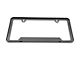 SpeedForm 2-Hole Cutout License Plate Frame; Black Powder-Coated Stainless (Universal; Some Adaptation May Be Required)