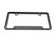 SpeedForm 2-Hole Cutout License Plate Frame; Black Powder-Coated Stainless (Universal; Some Adaptation May Be Required)