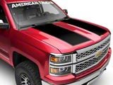 SEC10 Hood Accent Decal; Gloss Black (14-18 Silverado 1500)