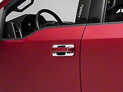 RedRock Door Handle Covers; Buckets Only; Chrome (17-22 F-250 Super Duty Regular Cab, SuperCab)