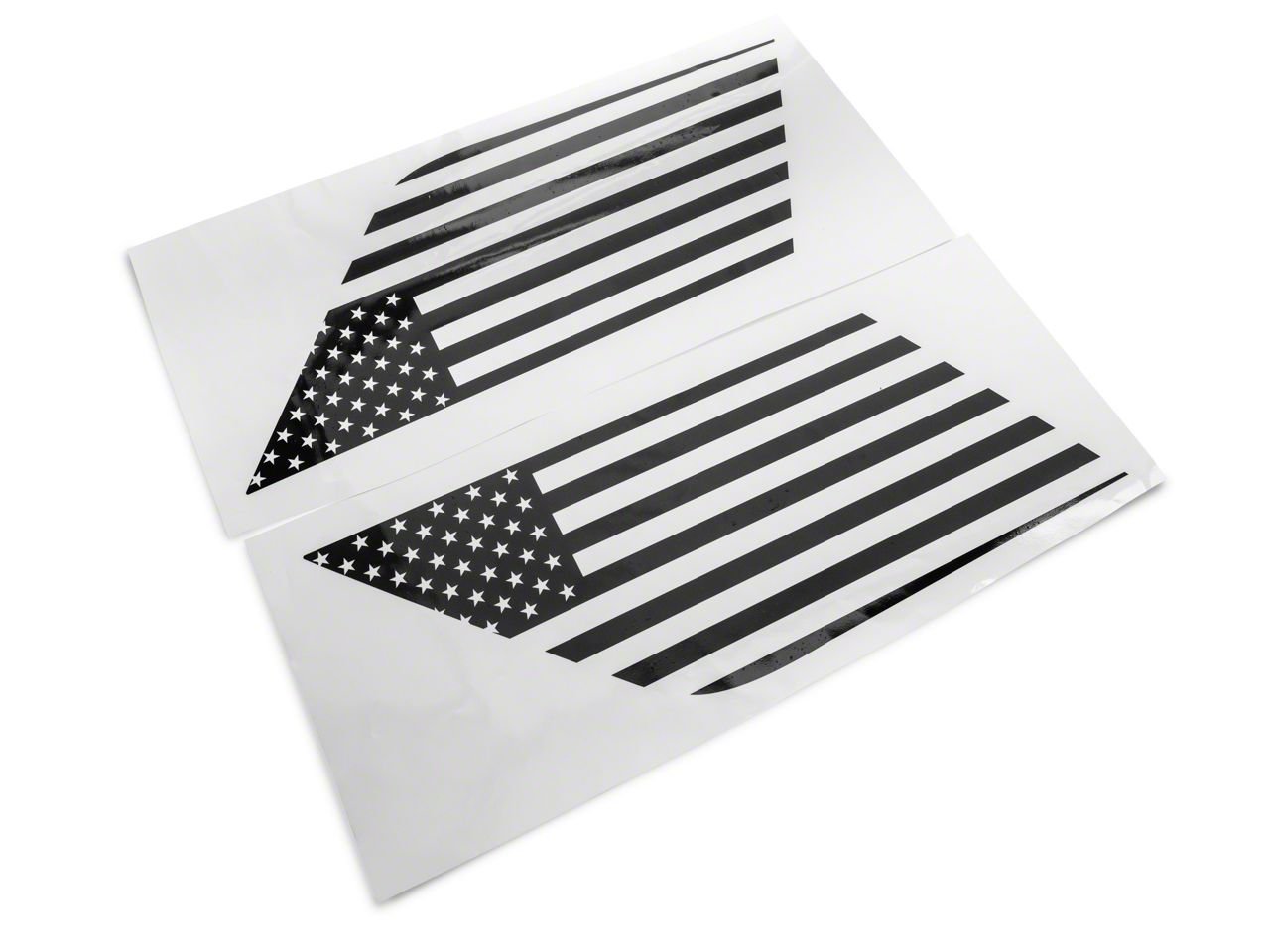 SpeedForm Tahoe Quarter Window Flag Decal; Gloss Black CT20387 (21-23 ...