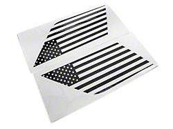 SEC10 Quarter Window Flag Decal; Gloss Black (21-25 Tahoe)