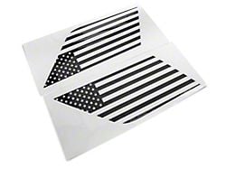 SEC10 Quarter Window Flag Decal; Gloss Black (21-24 Yukon)