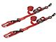 SpeedStrap 1.50-Inch x 10-Foot Ratchet Tie-Downs with Soft-Tie; Red