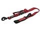 SpeedStrap 2-Inch x 10-Foot Ratchet Tie Down with Twisted Snap Hooks and Axle Strap Combo; Red