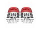 SSBC-USA B6-Brawler Rear 6-Piston Direct Fit Caliper and Ceramic Brake Pad Upgrade Kit; Red Calipers (12-20 4WD F-150 w/ Manual Parking Brake)